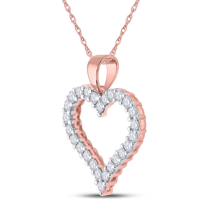 1CTW-DIA CN HEART PENDANT