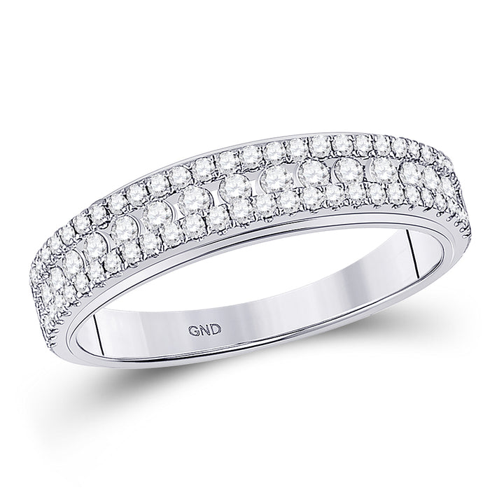 14kt White Gold His Hers Round Diamond Solitaire Matching Bridal Wedding Ring Band Set 2.00 Cttw (Certified)