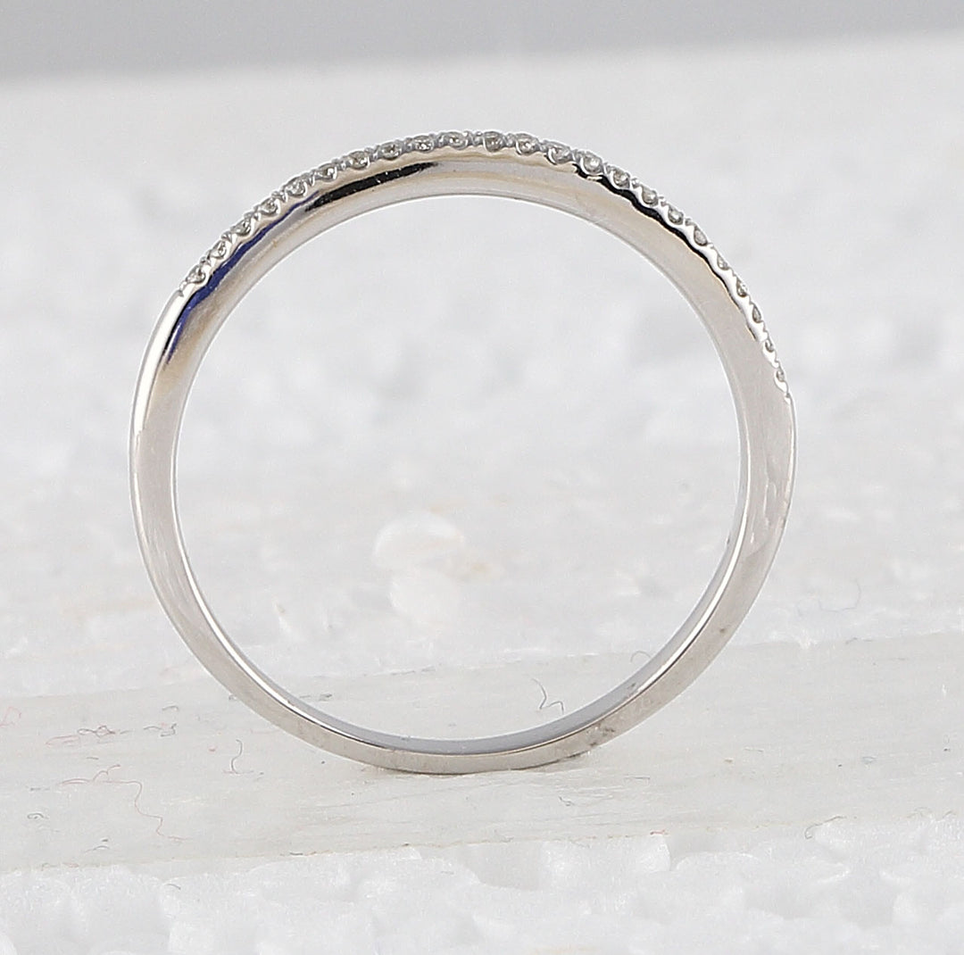 10kt White Gold Womens Round Diamond Bridal Wedding Engagement Ring Band Set 1/2 Cttw (Certified)