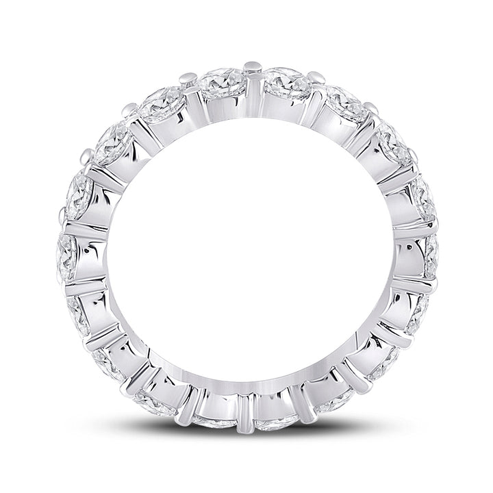 14kt White Gold Womens Round Diamond Classic Eternity Ring 3.00 Cttw