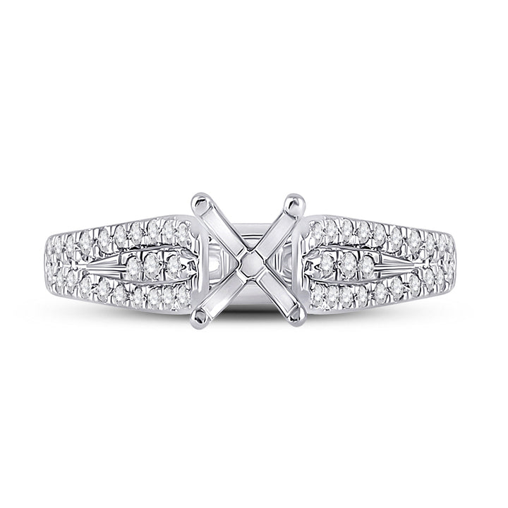 3/8 CT-DIA ANA M  SM 1CT-CRD BRIDAL RING