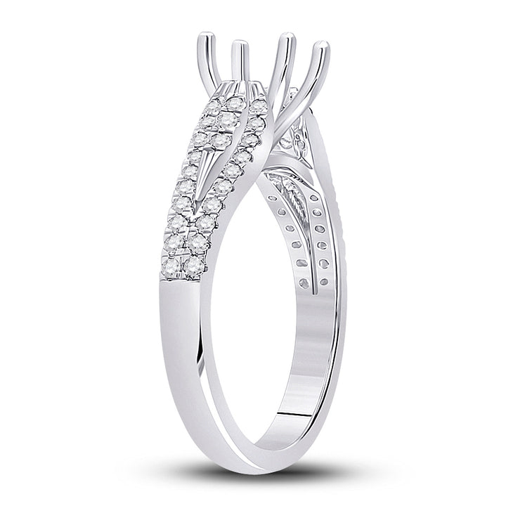 3/8 CT-DIA ANA M  SM 1CT-CRD BRIDAL RING