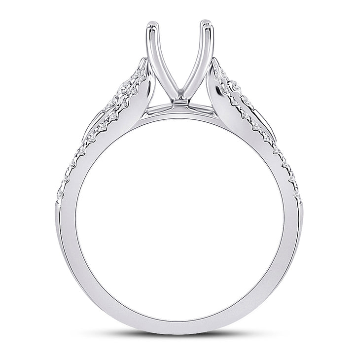 3/8 CT-DIA ANA M  SM 1CT-CRD BRIDAL RING