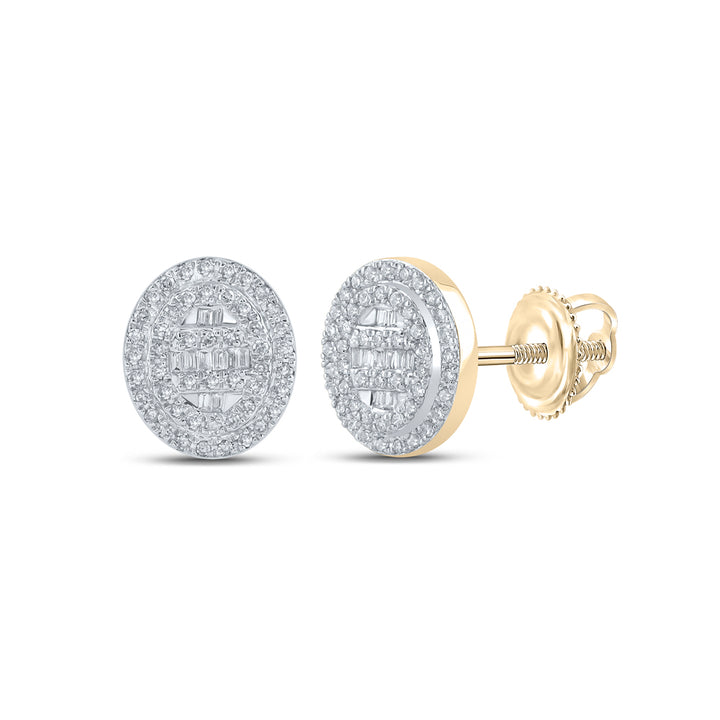 3/8CTW-DIA CN ROUND SHAPE EARRING