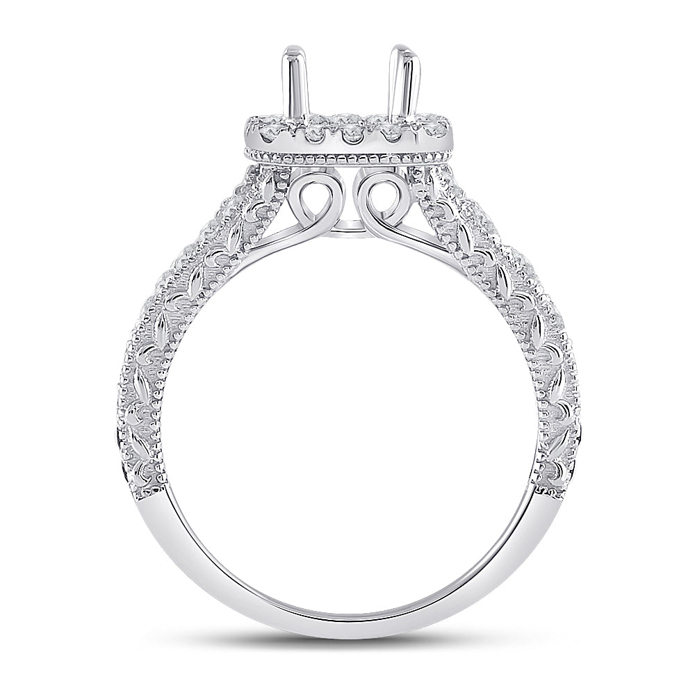7/8CTW-DIA ANA M SM  1/20CT SAPPHIRE  BRIDAL RING