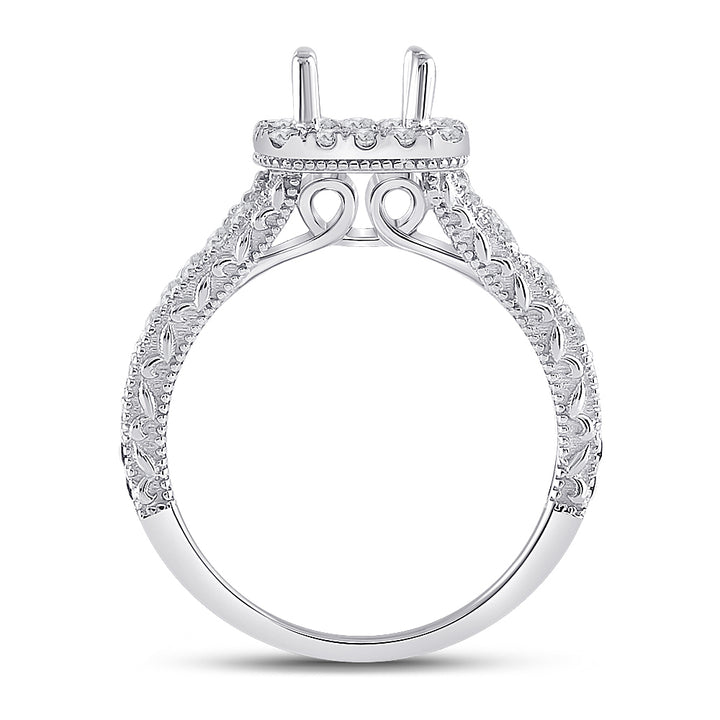 7/8CTW-DIA ANA M SM  1/20CT SAPPHIRE  BRIDAL RING