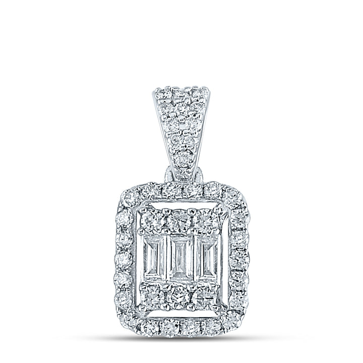 1/2CT-DIA ANA M  DIANA RECTANGLE PENDANT