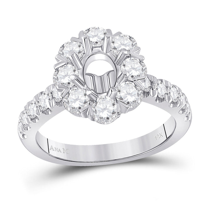2 3/8CT-DIA ANA M 3/4CT-COVAL BRIDAL RING