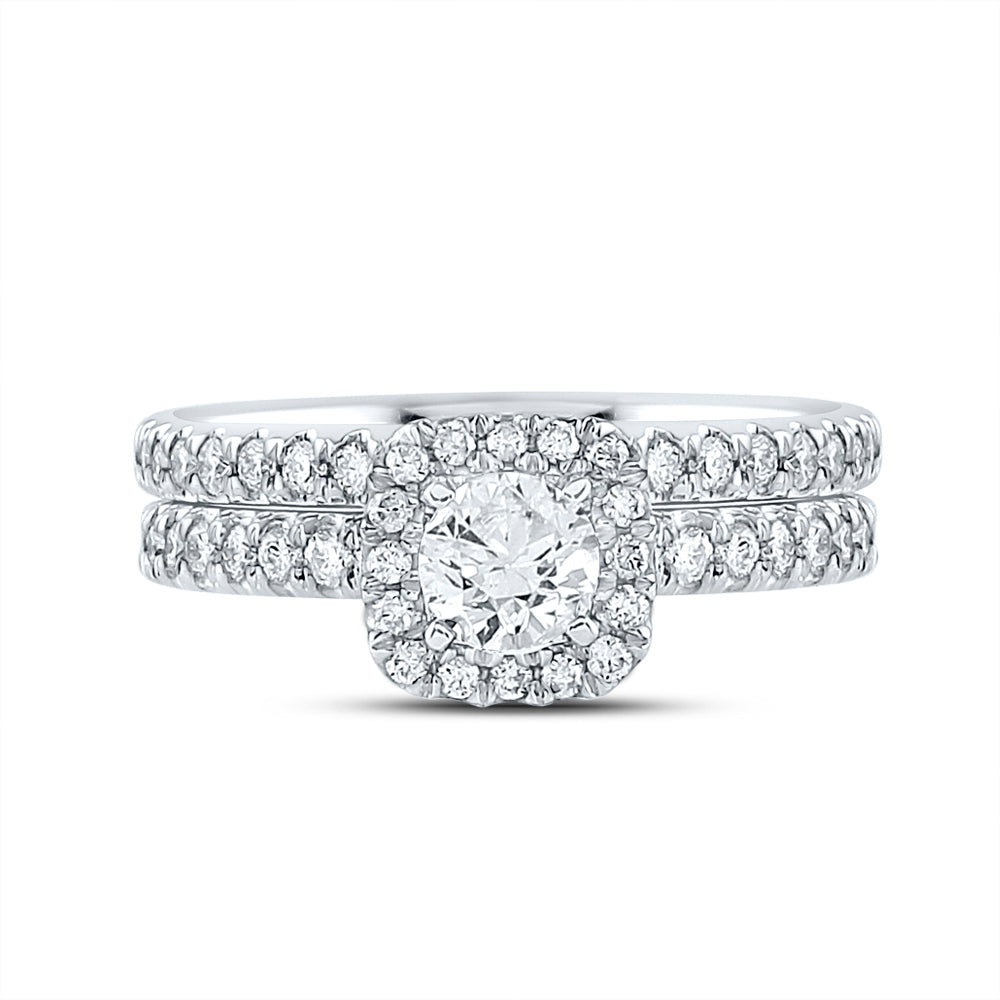 1 1/5CTW-DIA ANA M 1/2CT-CRD BRIDAL SET