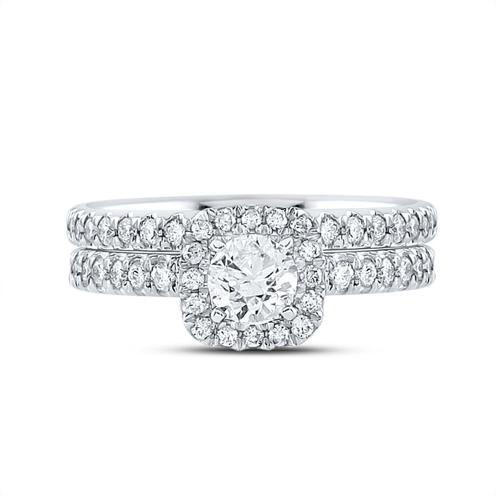 1 1/5CTW-DIA ANA M 1/2CT-CRD BRIDAL SET