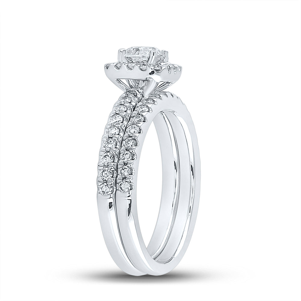 1 1/5CTW-DIA ANA M 1/2CT-CRD BRIDAL SET