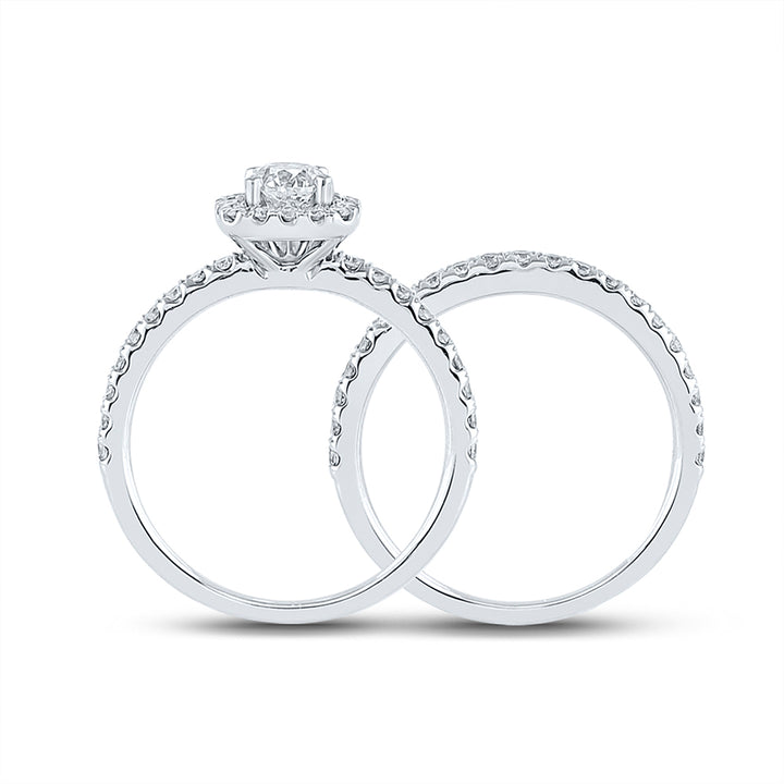 1 1/5CTW-DIA ANA M 1/2CT-CRD BRIDAL SET