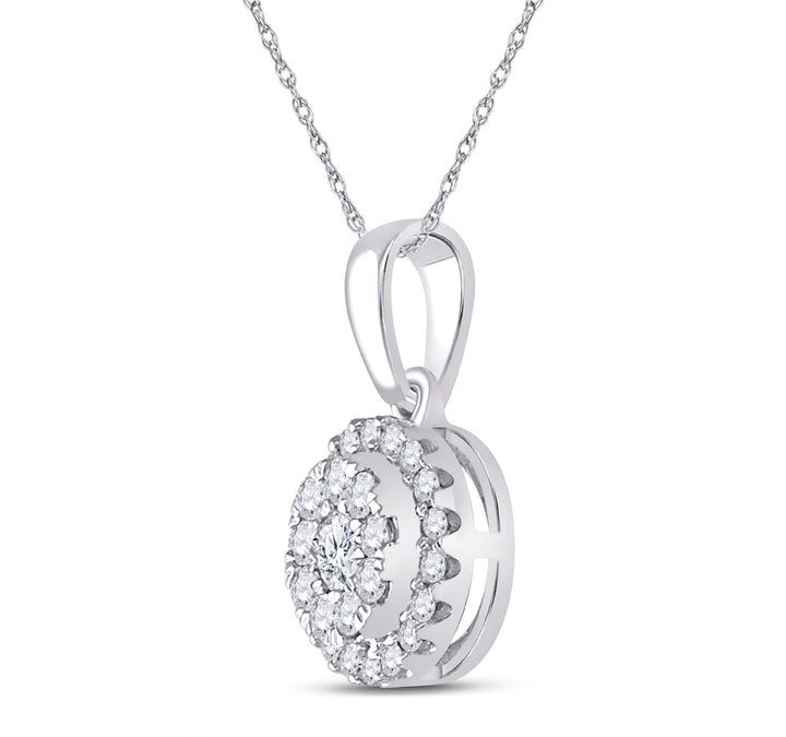 1/4CT-DIA CN FASHION CIRCLE PENDANT