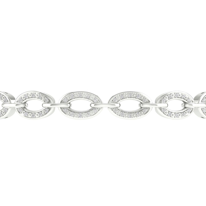 10kt White Gold Women's Diamond Bracelet 3/8 ctw