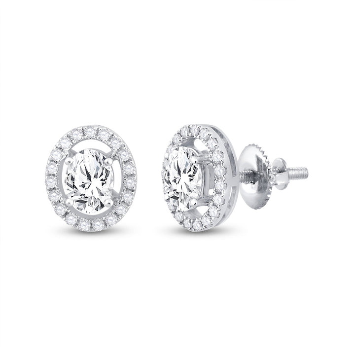 1 1/4CT-DIA ANA M  2*1/2CT-OVAL EARRING