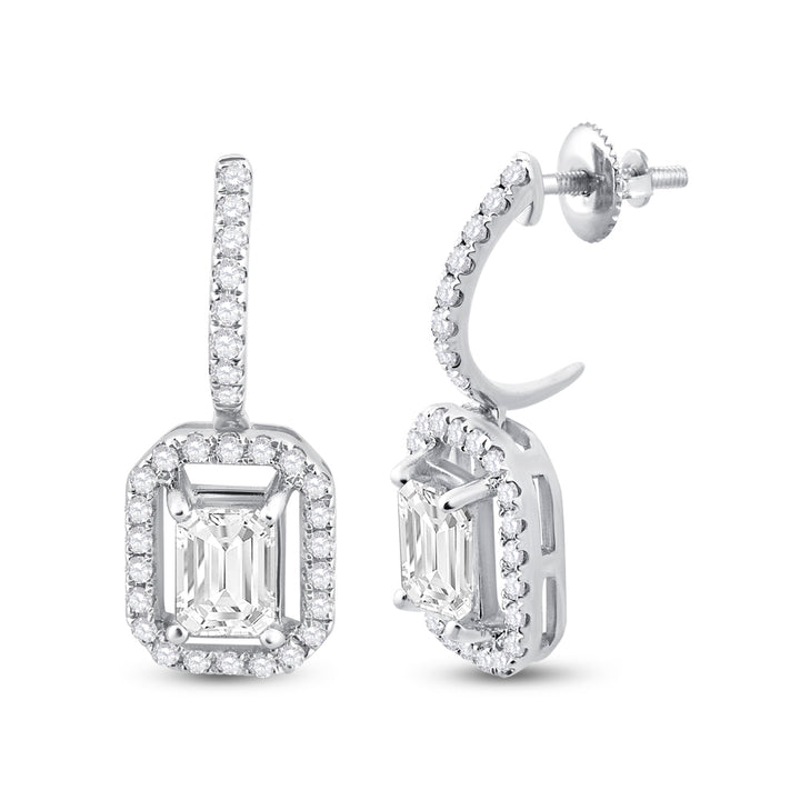 1 1/4CT-DIA ANA M  2*1/2CT-EME EARRING