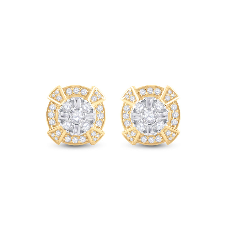 3/4CTW-DIA CN FASHION ROUND EARRING
