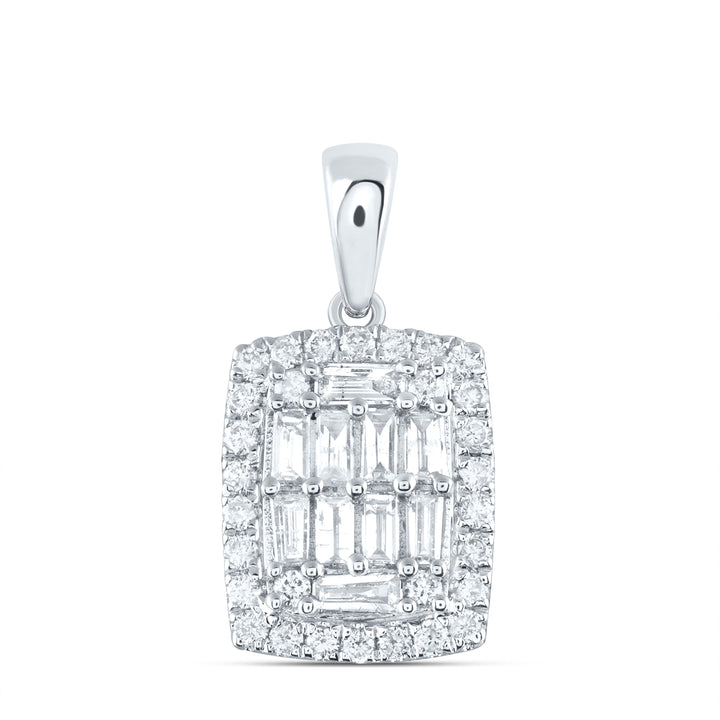 1/2CT-DIA ANA M DIANA SQUARE PENDANT