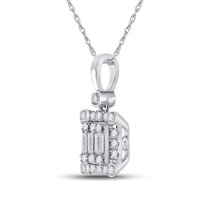 1/4CT-DIA ANA M FASHION SQUARE PENDANT