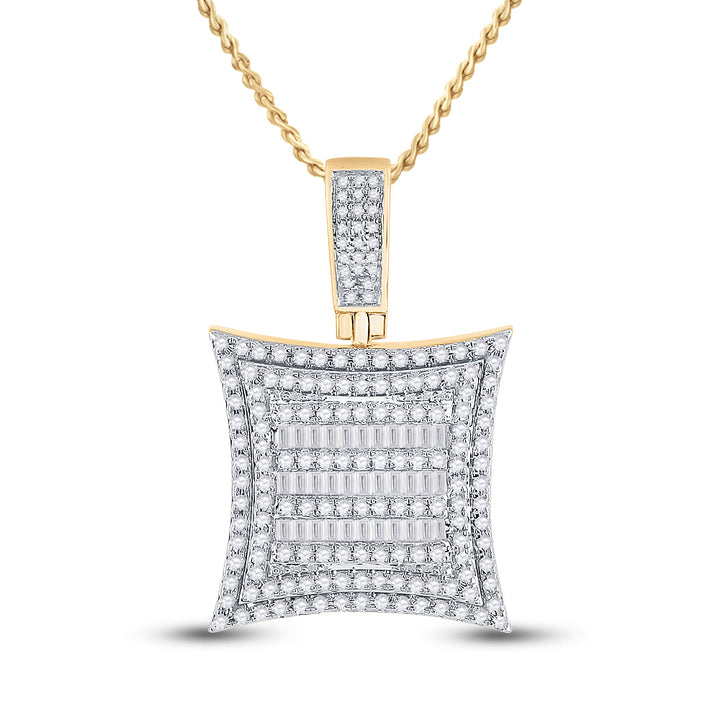 1 1/4CT-DIA P1P2 MICRO-PAVE MENS CHARM