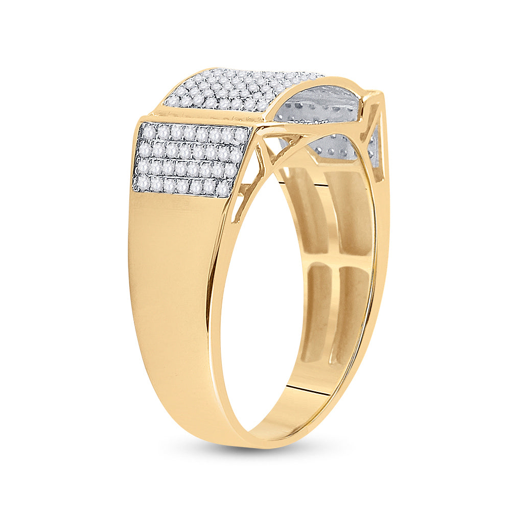 1/2CT-DIA P1P2 MENS RING