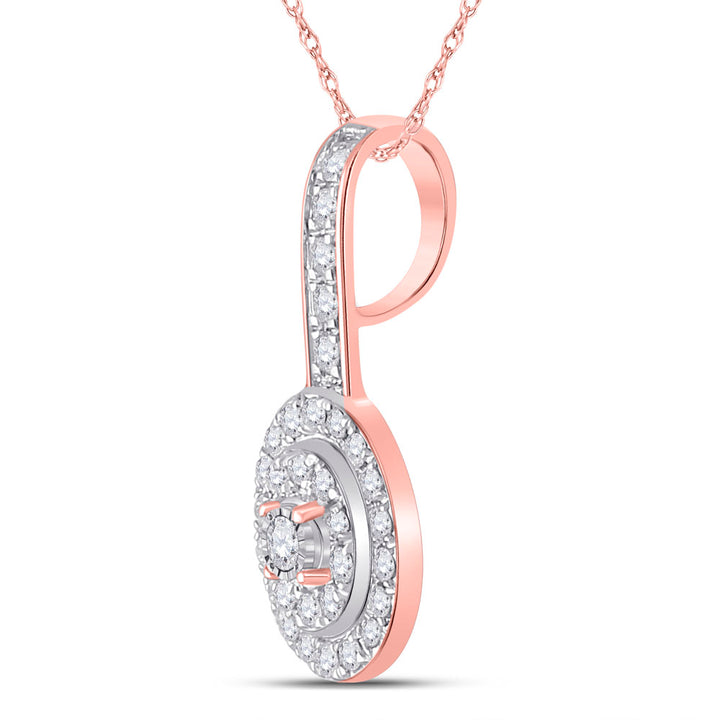 1/3CT-DIA CN MICRO-PAVE FASHION VOAL PENDANT