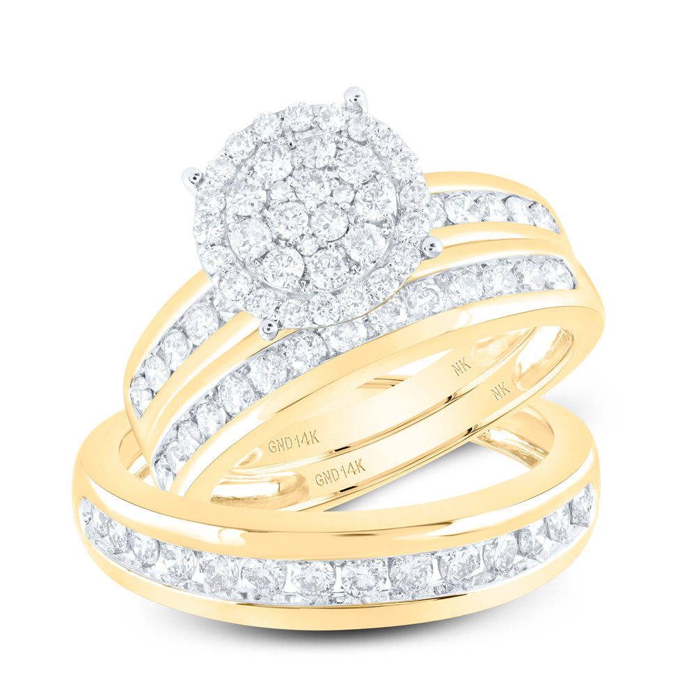1 1/2CT-DIA NK LADIES HIGH TRIO SET