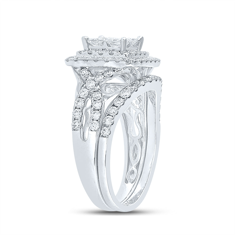 1 7/8CT-DIA ANA M BRIDAL SET