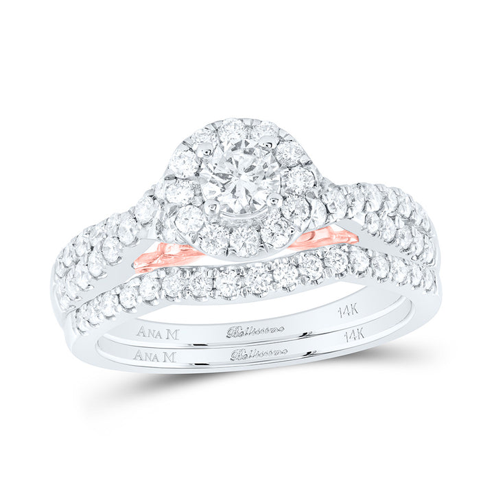 1 CT-DIA ANA M 1/3CT-CRD BELLISSIMO BRIDAL SET