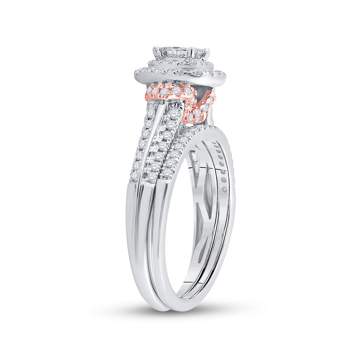 1 CT-DIA ANA M 1/3CT-CPR BRIDAL SET