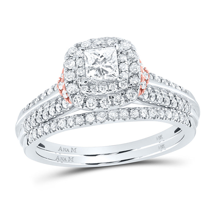 1 CT-DIA ANA M 1/3CT-CPR BRIDAL SET