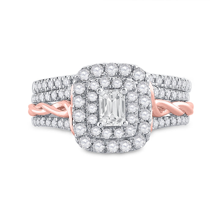 1 CT-DIA ANA M 1/3CT-CEME BRIDAL SET