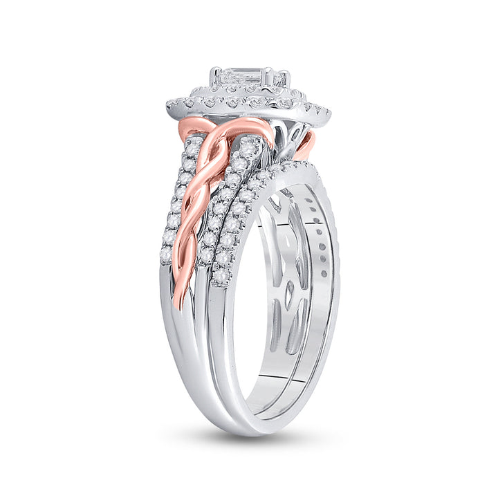 1 CT-DIA ANA M 1/3CT-CEME BRIDAL SET
