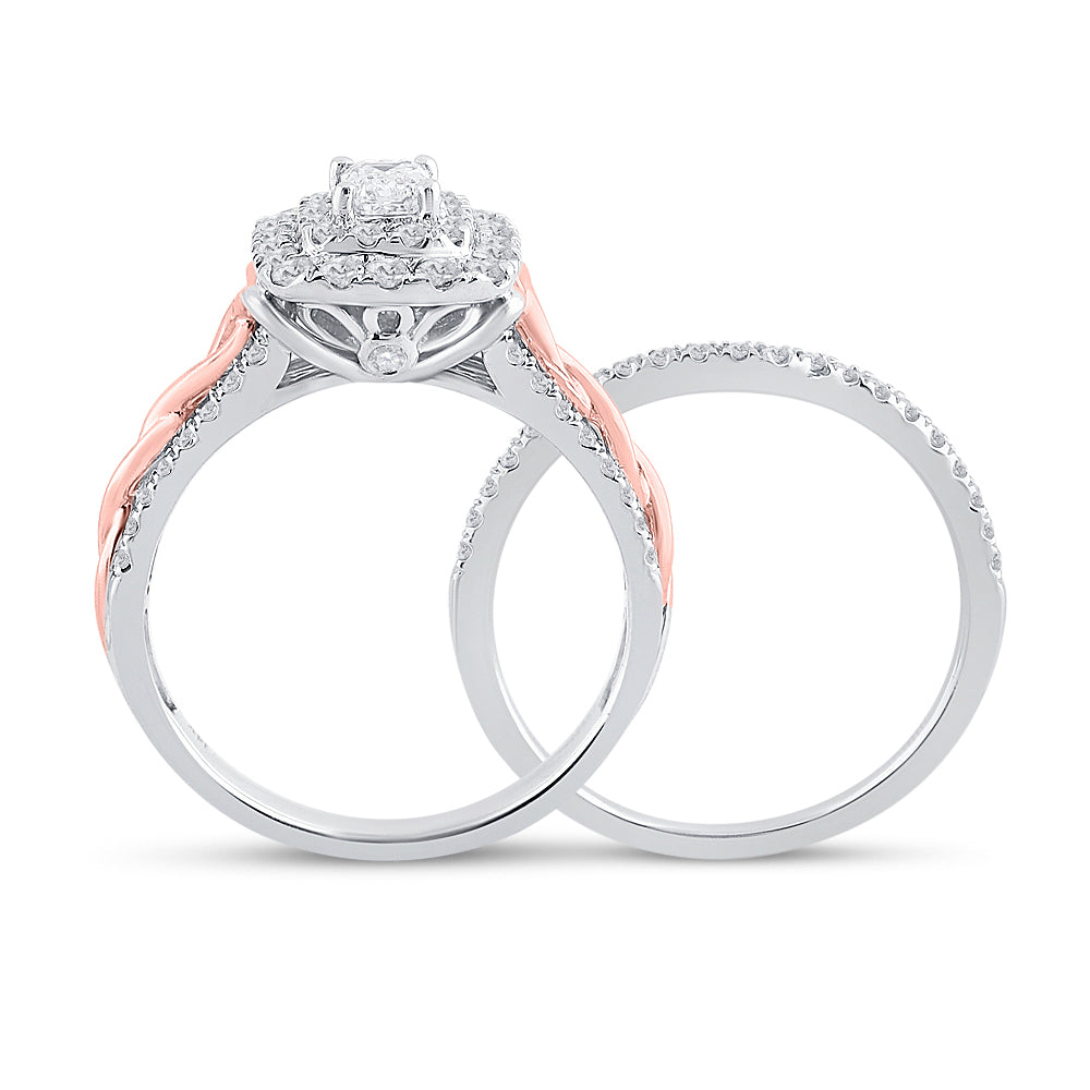 1 CT-DIA ANA M 1/3CT-CEME BRIDAL SET