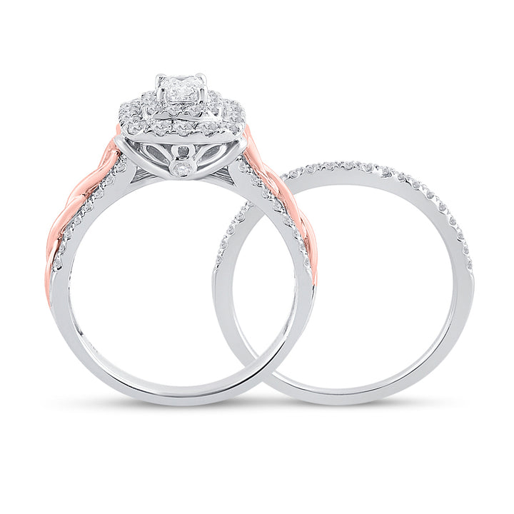 1 CT-DIA ANA M 1/3CT-CEME BRIDAL SET