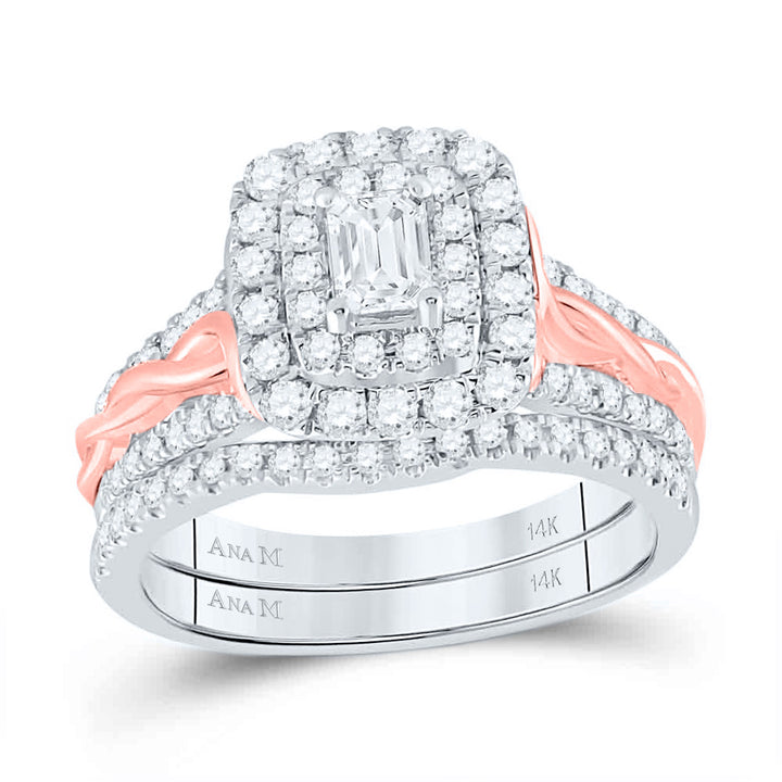 1 CT-DIA ANA M 1/3CT-CEME BRIDAL SET