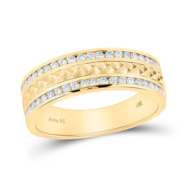1/2CT-DIA CN ACCUSET MENS BAND