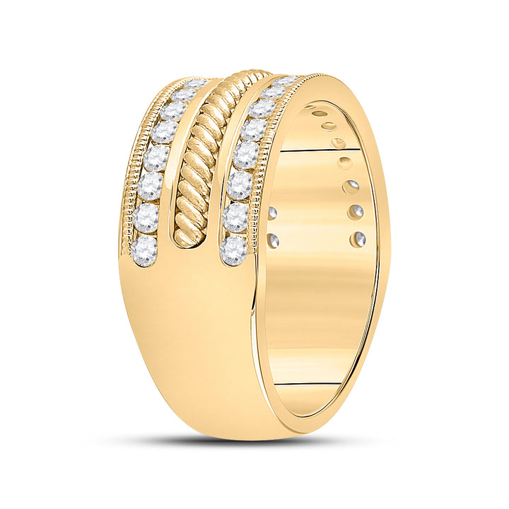 1 CT-DIA CN ACCUSET MENS BAND