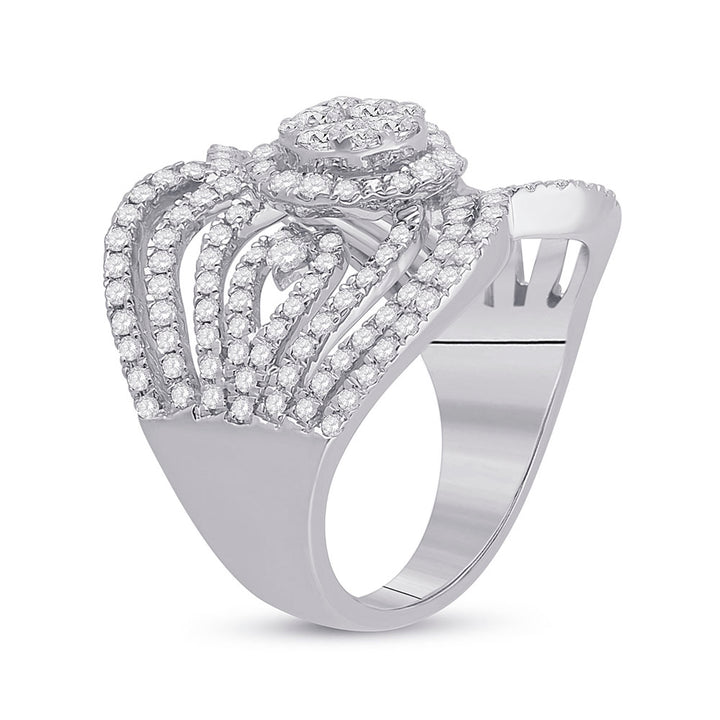 1 3/4CT-DIA ANA M FASHION RING