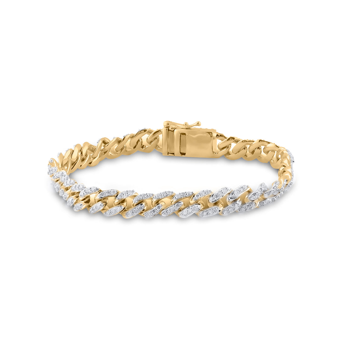 14kt Yellow Gold Women's Diamond Bracelet 4 ctw
