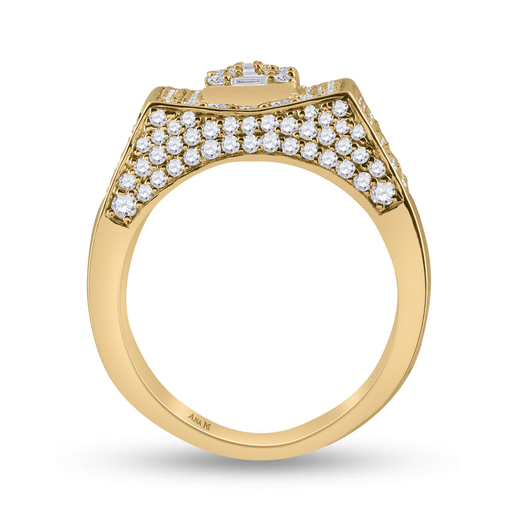 2 3/4CT-DIA ANA M MENS RING