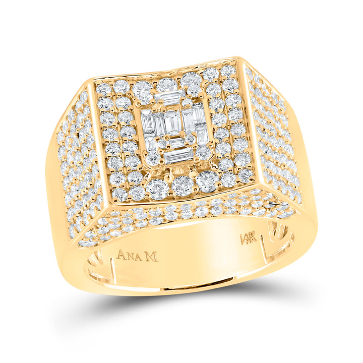 2 3/4CT-DIA ANA M MENS RING