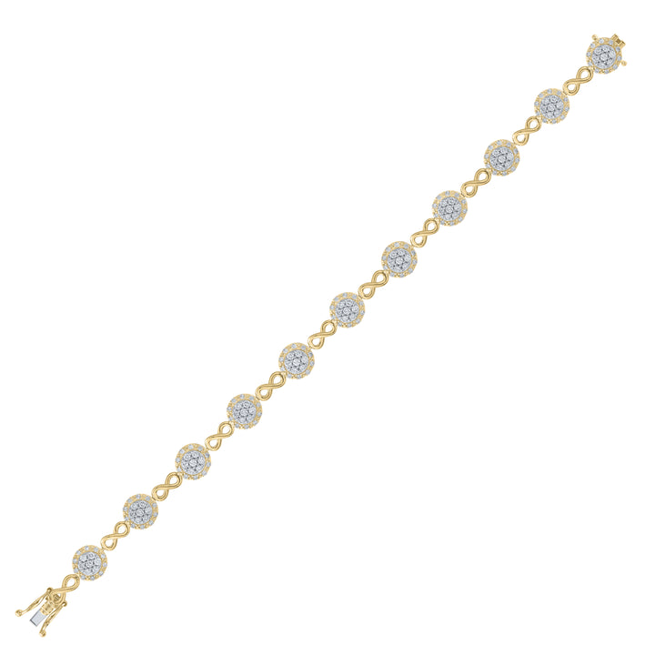 10kt Yellow Gold Women's Diamond Bracelet 2-1/5 ctw