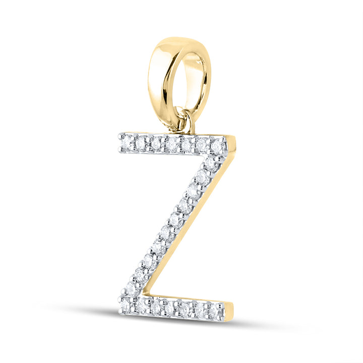 1/5CT-DIA CN LADIES INITIAL "Z" PENDANT