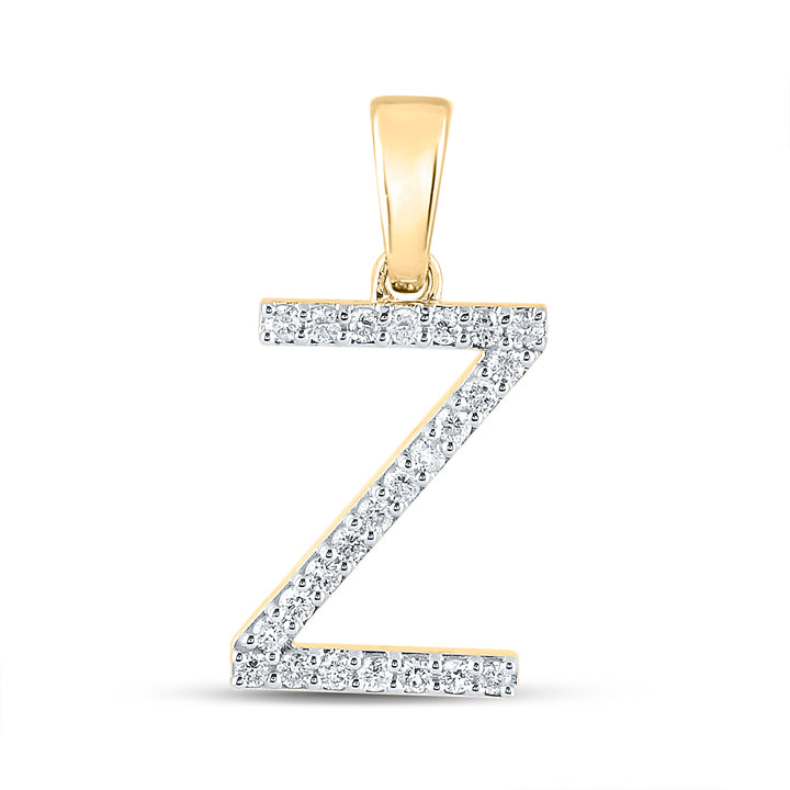 1/5CT-DIA CN LADIES INITIAL "Z" PENDANT