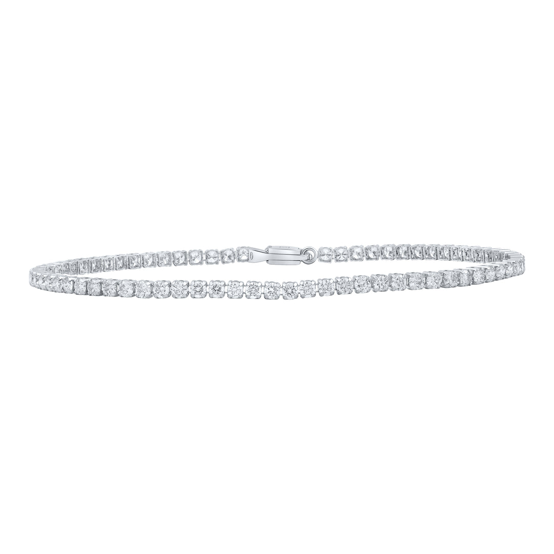 14kt White Gold Women's Diamond Tennis Bracelet 3 ctw