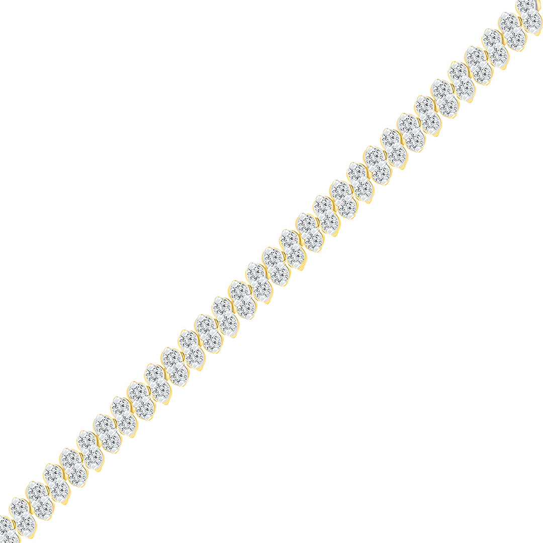 10kt Yellow Gold Women's Diamond Bracelet 1-1/2 ctw