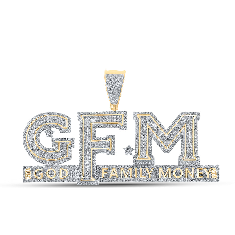 3CTW-DIA NK "GFM" MENS CHARM