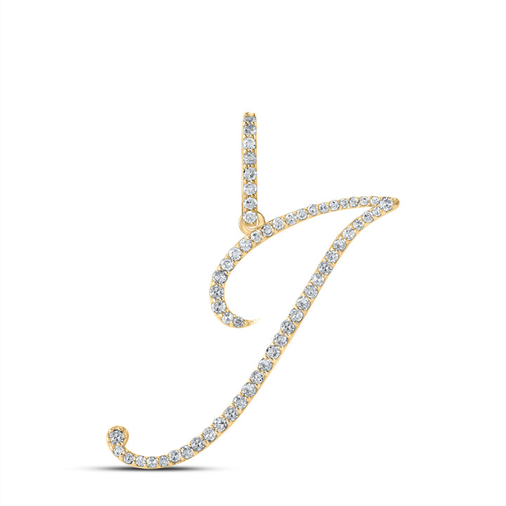 1/3CTW-DIA P1 INITIAL "J" GIFT PENDANT