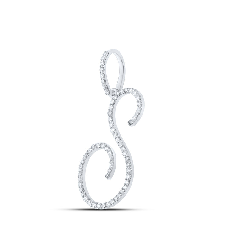 3/8CTW-DIA P1 INITIAL "S" GIFT PENDANT